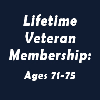 Lifetime Vet Membership - Ages 71-75